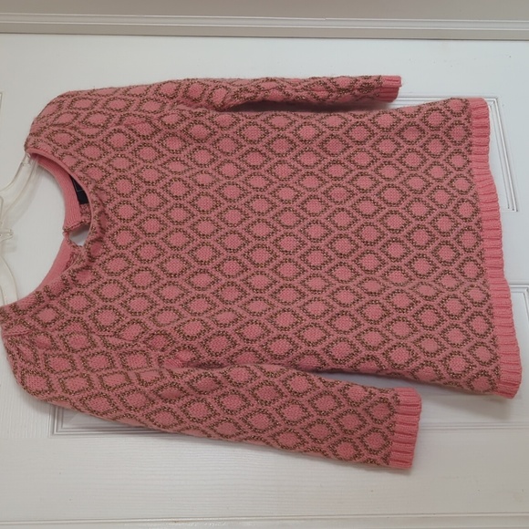 DOLCE VITA CORAL & METALLIC GOLD SWEATER - Picture 2 of 9